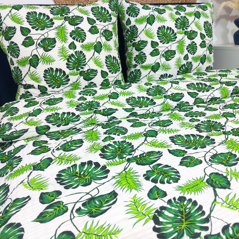 Pościel z kory Zielone monstery 200x220