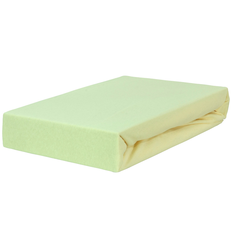 Prześcieradło jersey z gumką kremowe 60x120