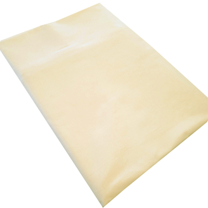 Prześcieradło bawełniane bez gumki Kremowe 220x260