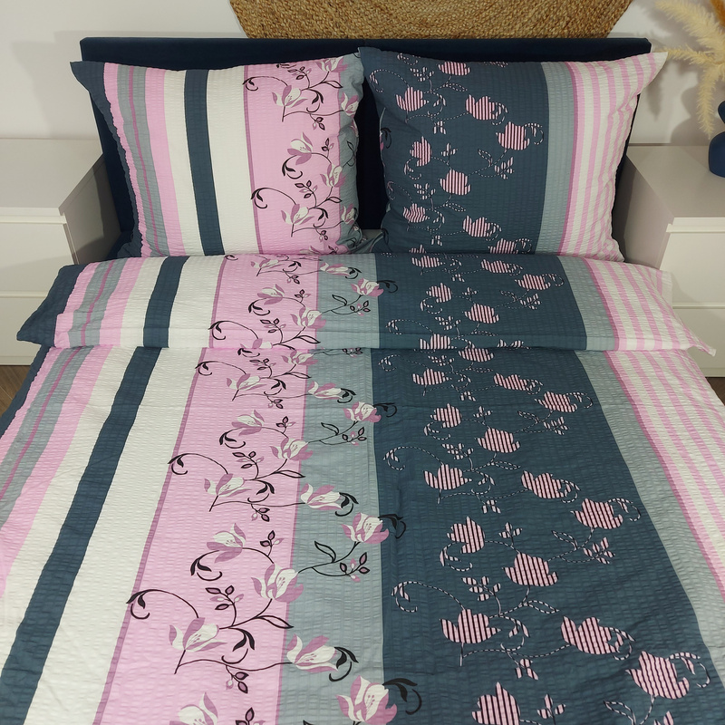 Pościel z kory Kwiaty w odbiciu róż 160x200