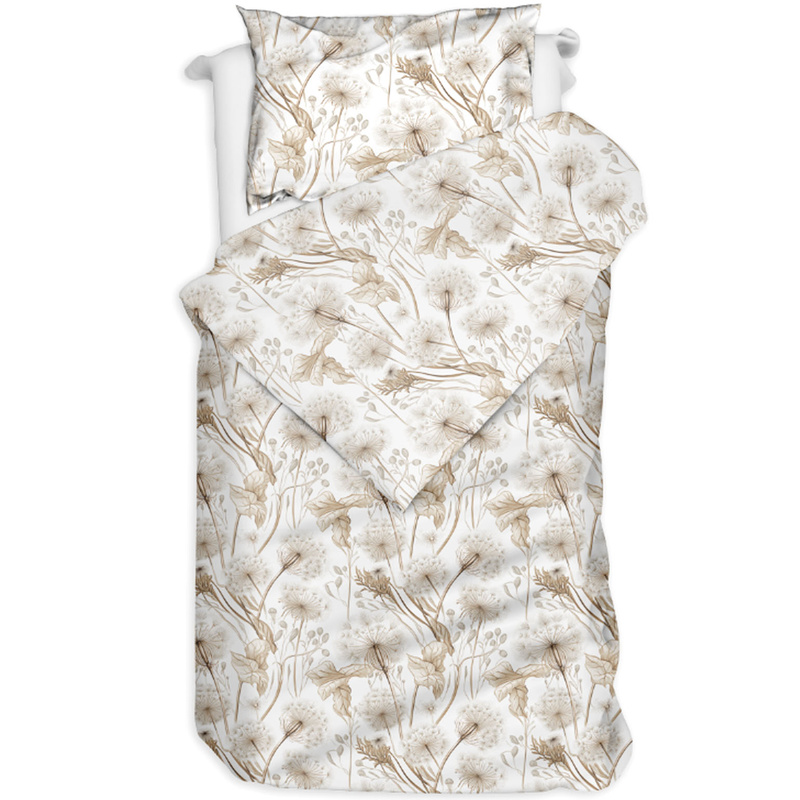 Pościel bawełniana Dmuchawce na bieli 140x200