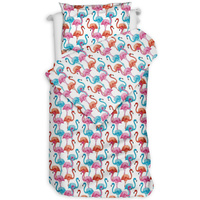 Pościel bawełniana Flamingi neonowe 135x200