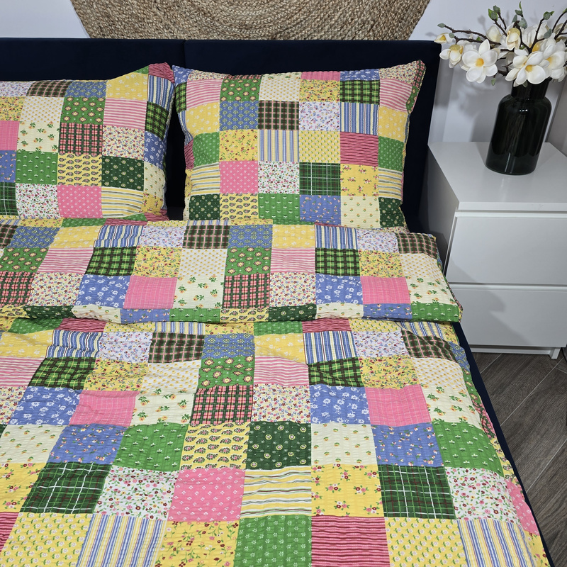 Pościel z kory Kolorowy patchwork 140x200