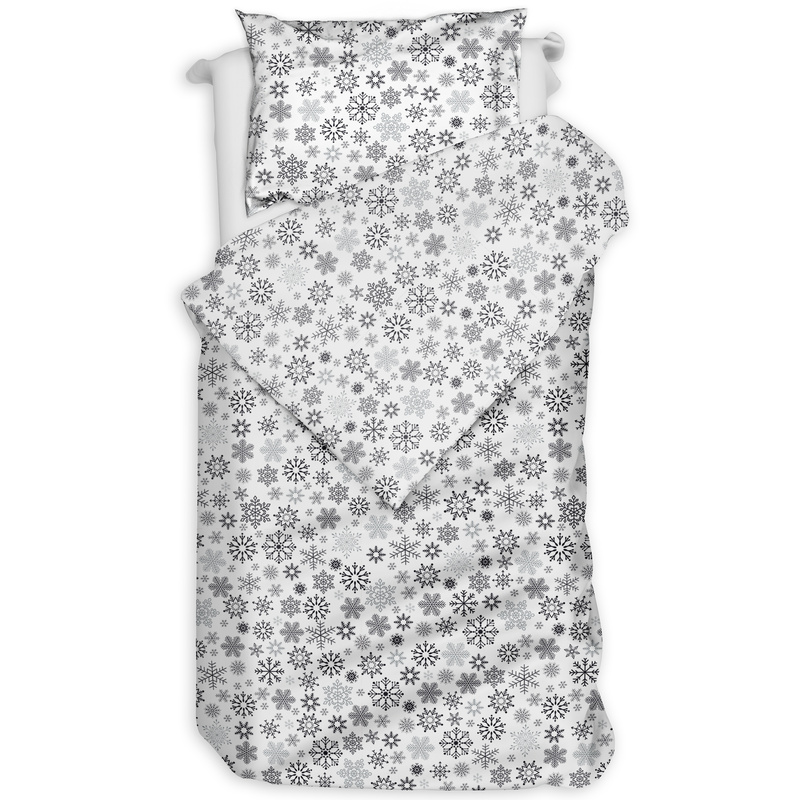 Pościel bawełniana Śnieżynki 140x200