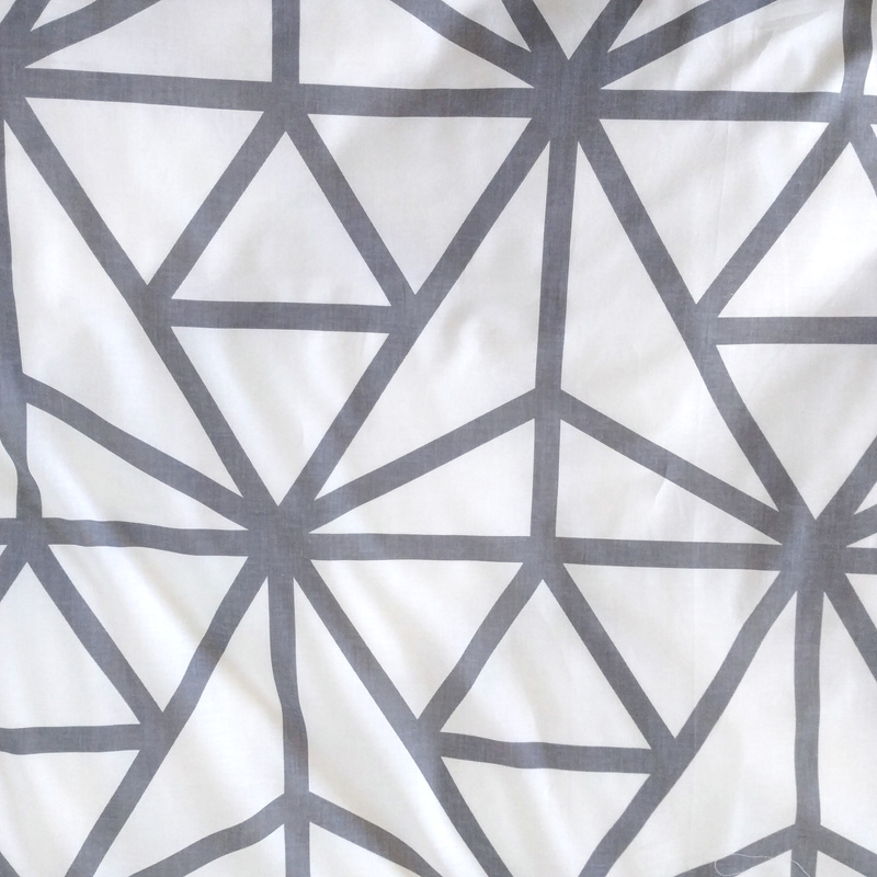 Pościel bawełniana Pajęczyna szara 150x200