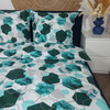 Pościel flanelowa Hexagon emerald  200x200