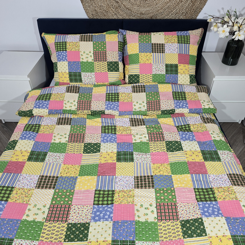 Pościel z kory Kolorowy patchwork 200x220