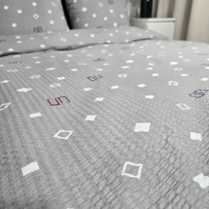 Pościel z kory Delikatna geometria 160x200