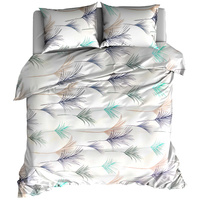 Pościel bawełniana Palemka turkus 220x200