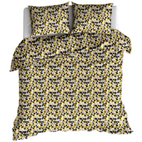 Pościel bawełniana Mozaika miodowa 150x200