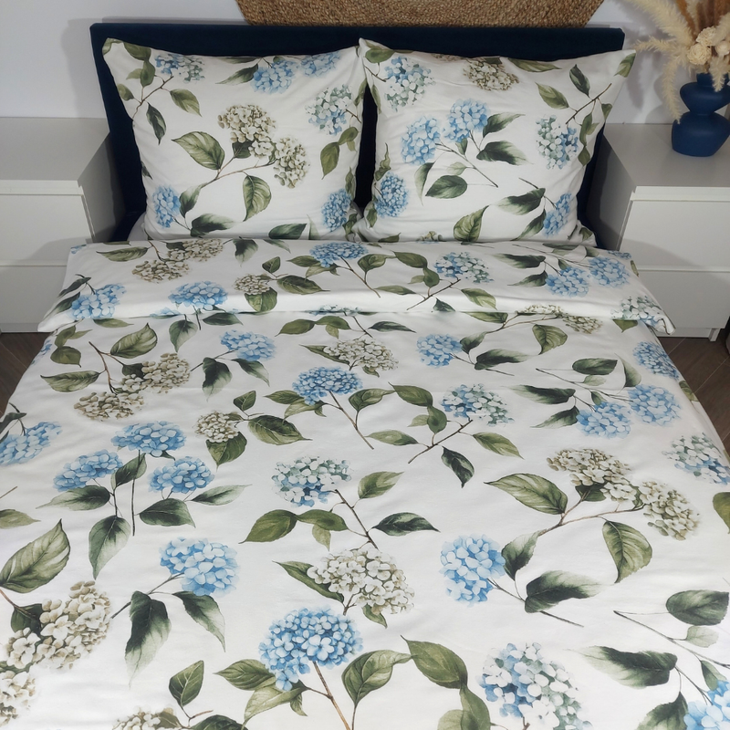 Pościel flanelowa Hortensje 160x200