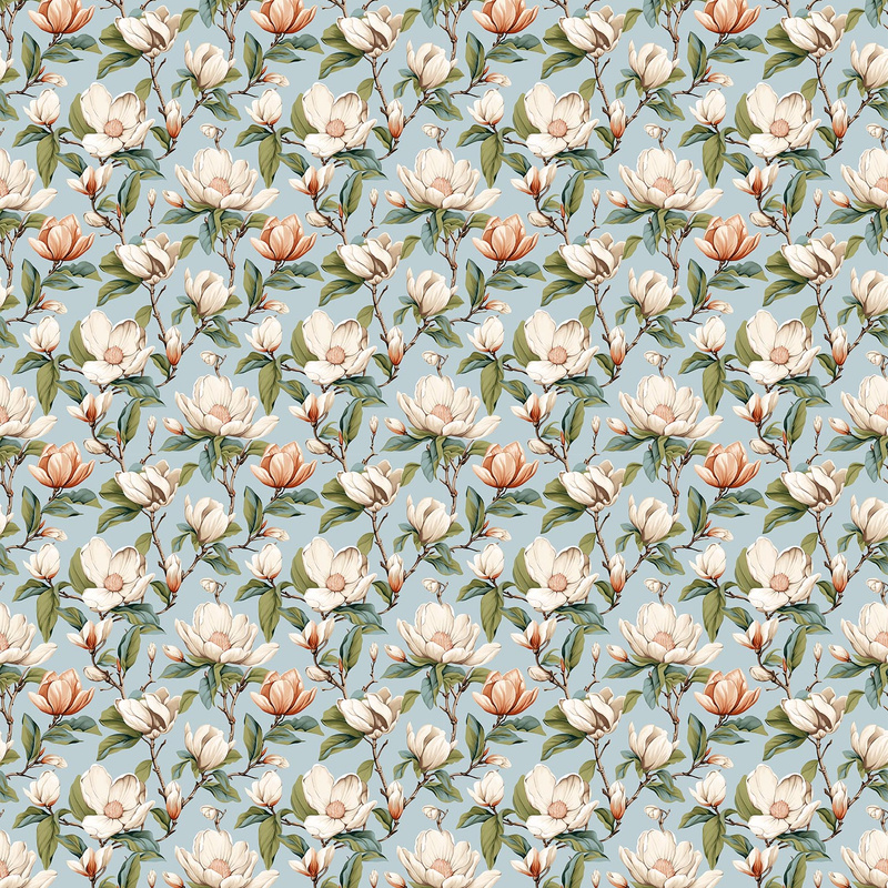 Pościel bawełniana Jabłonka niebieska 160x200