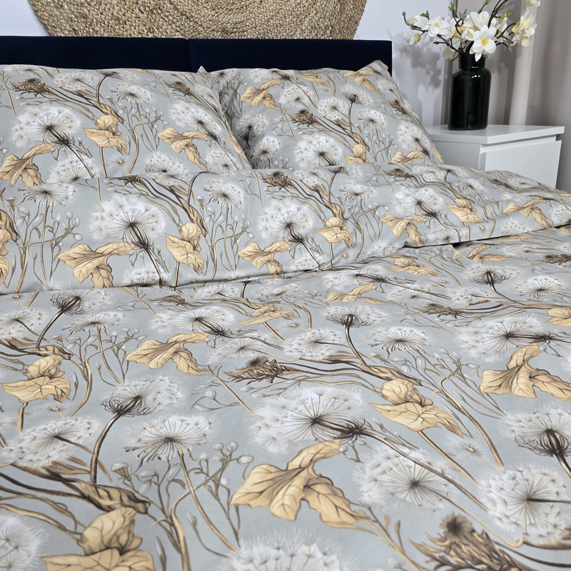 Pościel bawełniana Dmuchawce popiel 135x200