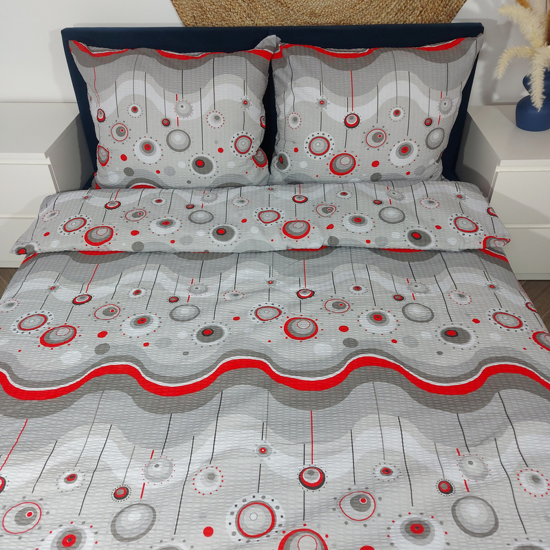 Pościel z kory Bańki i fale 160x200