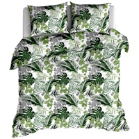 Pościel bawełniana Liście monstery areca 150x200