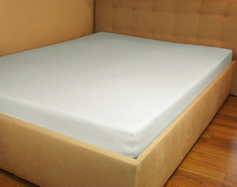 Prześcieradło jersey z gumką białe 120x200