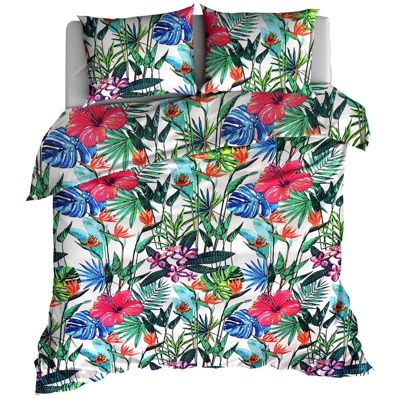 Pościel bawełniana Kolorowa dżungla 160x200