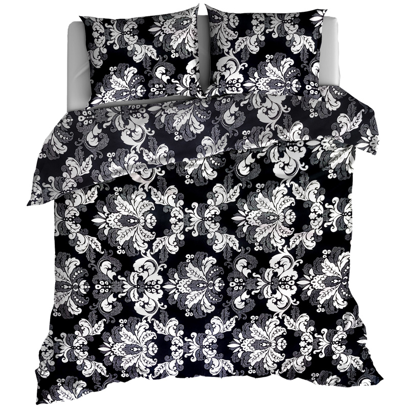 Pościel bawełniana Czarny ornament 180x200