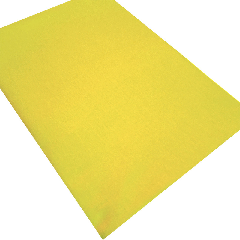 Prześcieradło bawełniane bez gumki Żółte 200x220