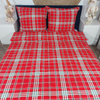 Pościel z kory Szkocka krata czerwona 160x200