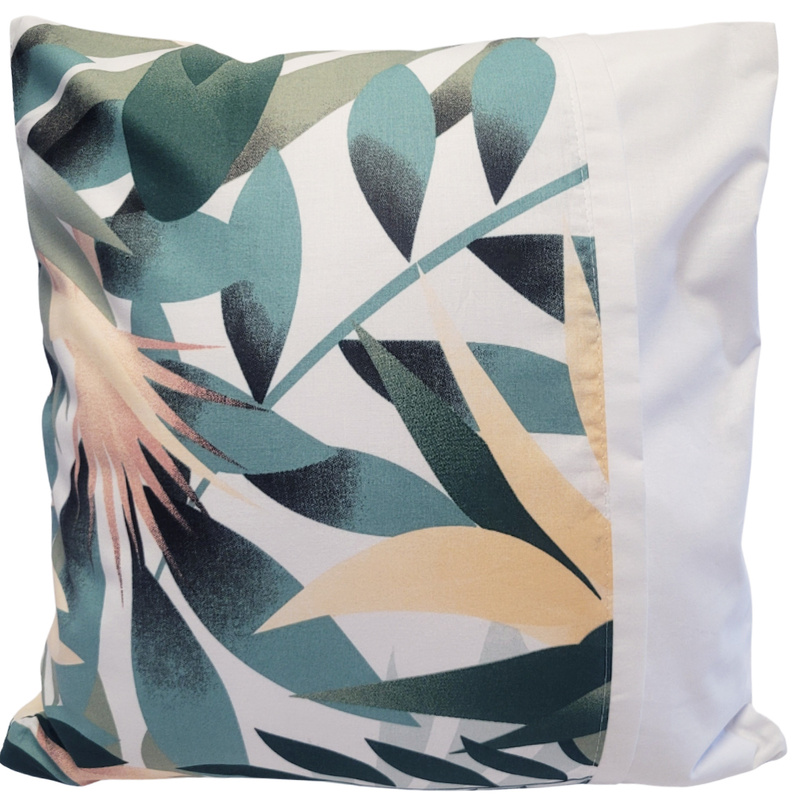 Poszewka z listewką Juka łososiowa 40x40