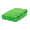 Prześcieradło frotte z gumką jaskrawo zielone 120x200