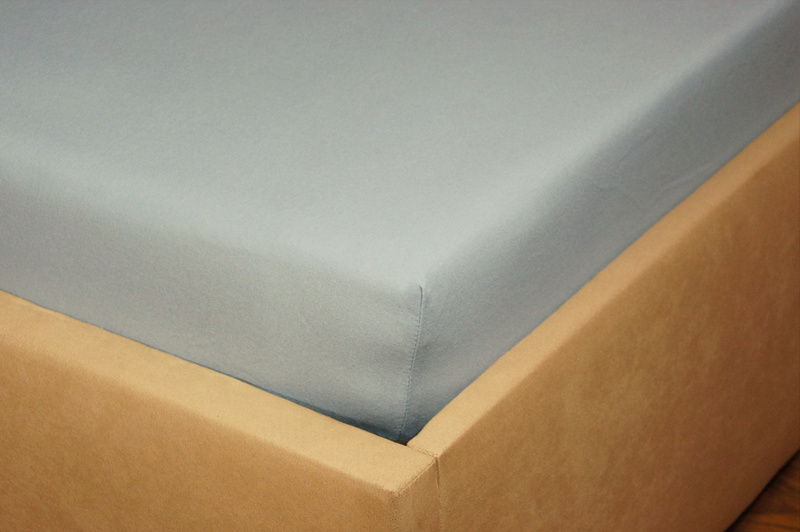 Prześcieradło jersey z gumką popiel 60x120