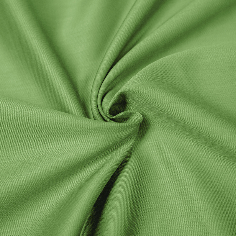 Prześcieradło satyna bawełniana bez gumki Zielone 160x220