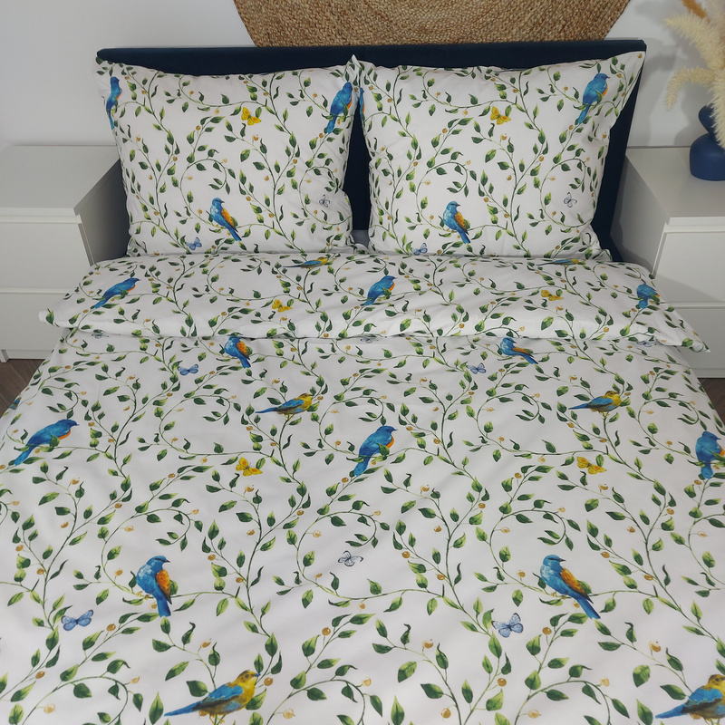 Pościel bawełniana Ptaszki 200x200