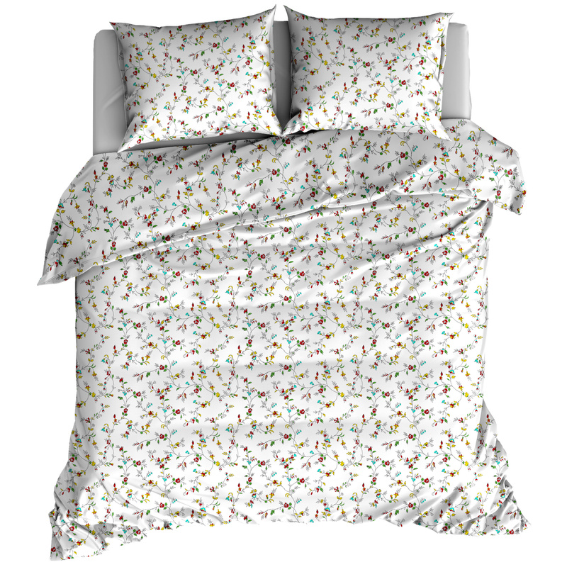 Pościel flanelowa Kwiaty drobinki 160x200