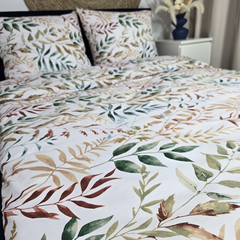 Pościel bawełniana Liście powiew 200x200