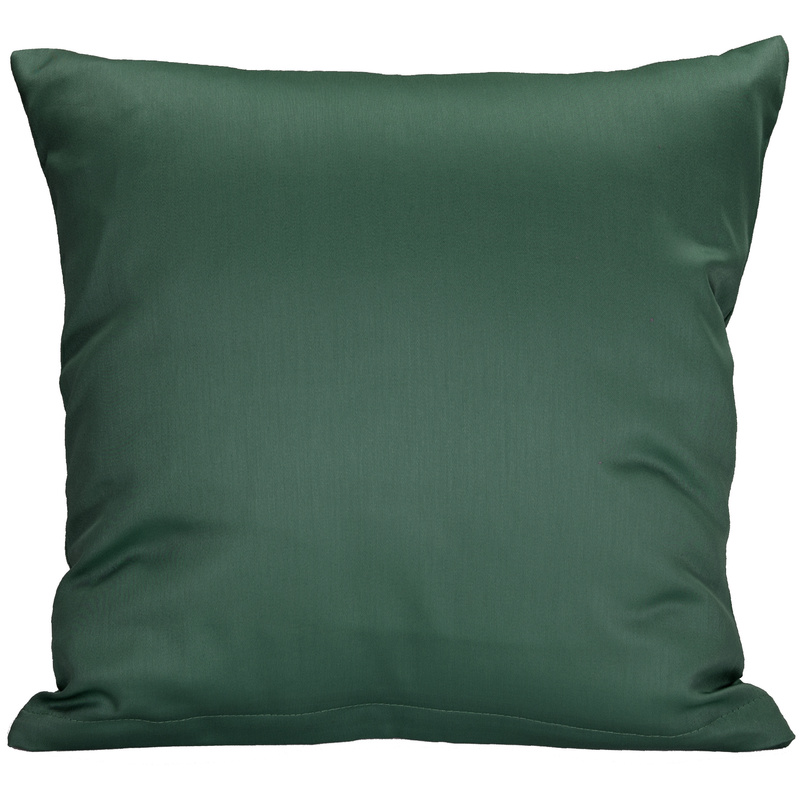 Poszewka z satyny bawełnianej Butelkowa zieleń 45x45