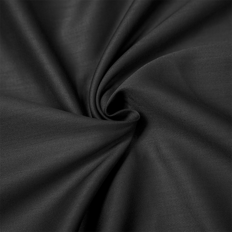 Poszewka z satyny bawełnianej Czarna 50x50