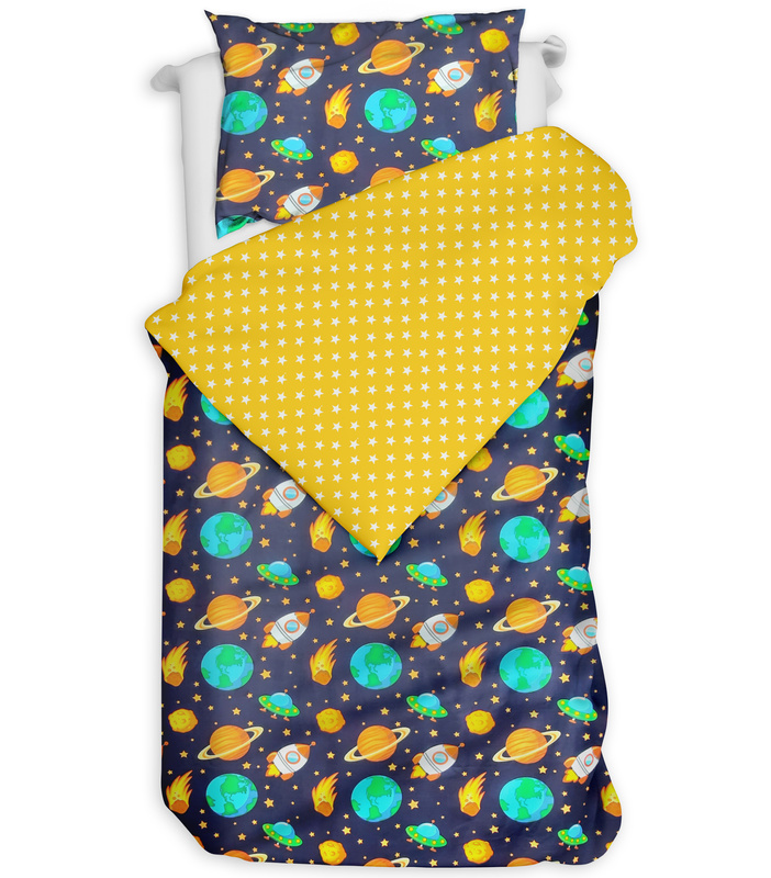 Pościel bawełniana Rakieta kosmos 140x200