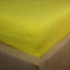 Prześcieradło frotte z gumką żółte cytrynowe 80x160