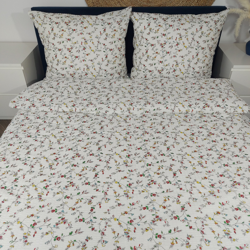 Pościel z kory Kwiatki drobinki 160x200