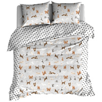Pościel bawełniana Koty łapki 220x200
