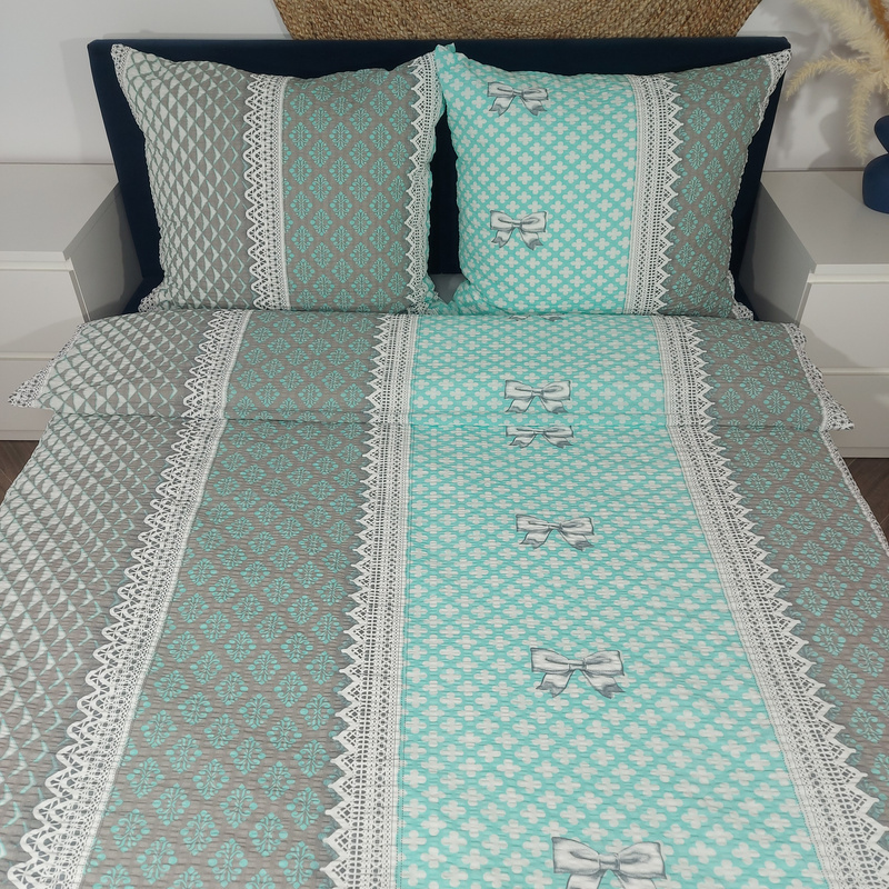 Pościel z kory Wstążka koronka 160x200