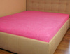 Prześcieradło frotte z gumką różowe 120x200