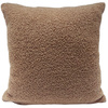 Poszewka Boucle Bukle Baranek brązowa 45x45