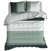 Pościel flanelowa Skandynawska szałwia 180x200