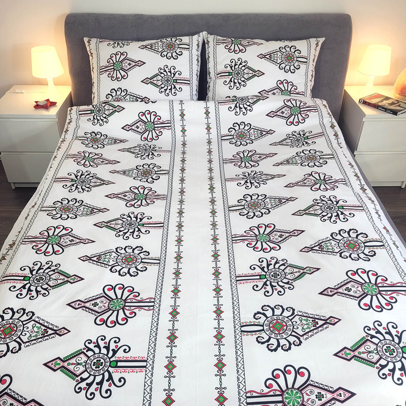 Pościel bawełniana Biała parzenica 160x200