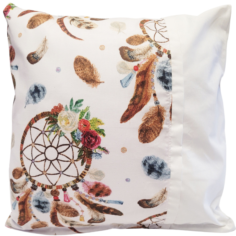 Poszewka z listewką Biały łapacz 40x40