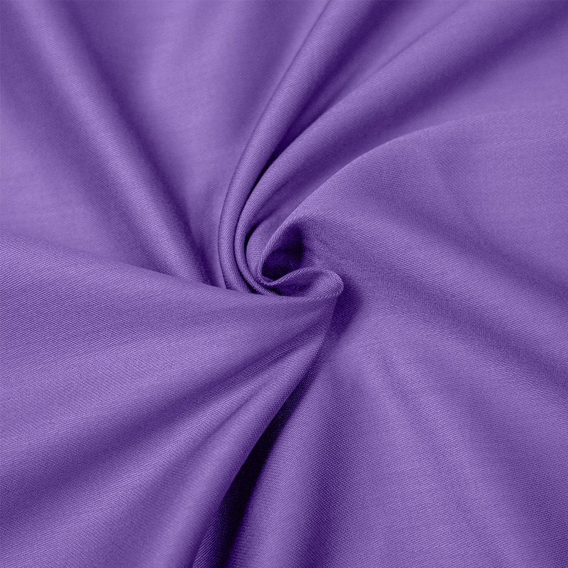 Prześcieradło satyna bawełniana z gumką Fioletowe 120x200