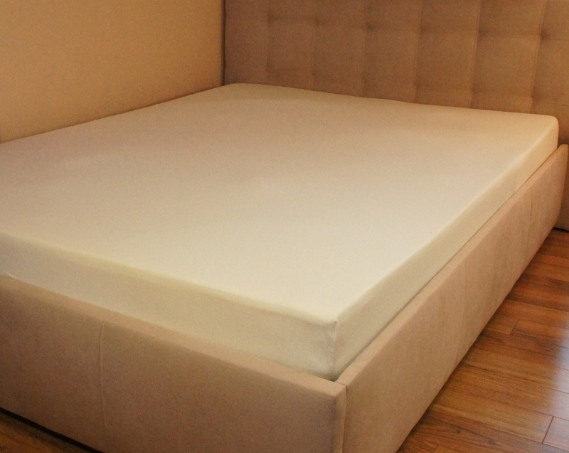 Prześcieradło jersey z gumką ecru 70x140