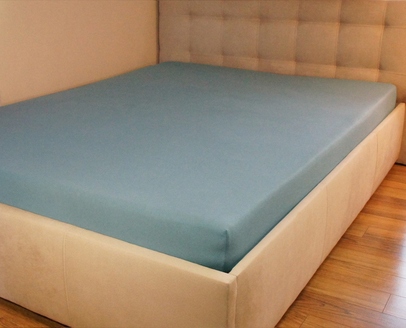 Prześcieradło jersey z gumką szare 60x120