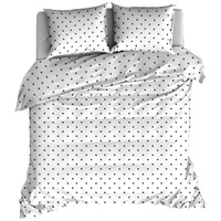 Pościel bawełniana Czarna gwiazdka drobna 150x200