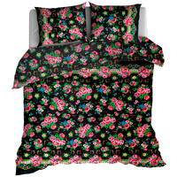 Pościel bawełniana Czarna Halka Góralska 220x200