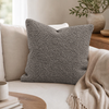 Poszewka Boucle Bukle Baranek szara 40x40