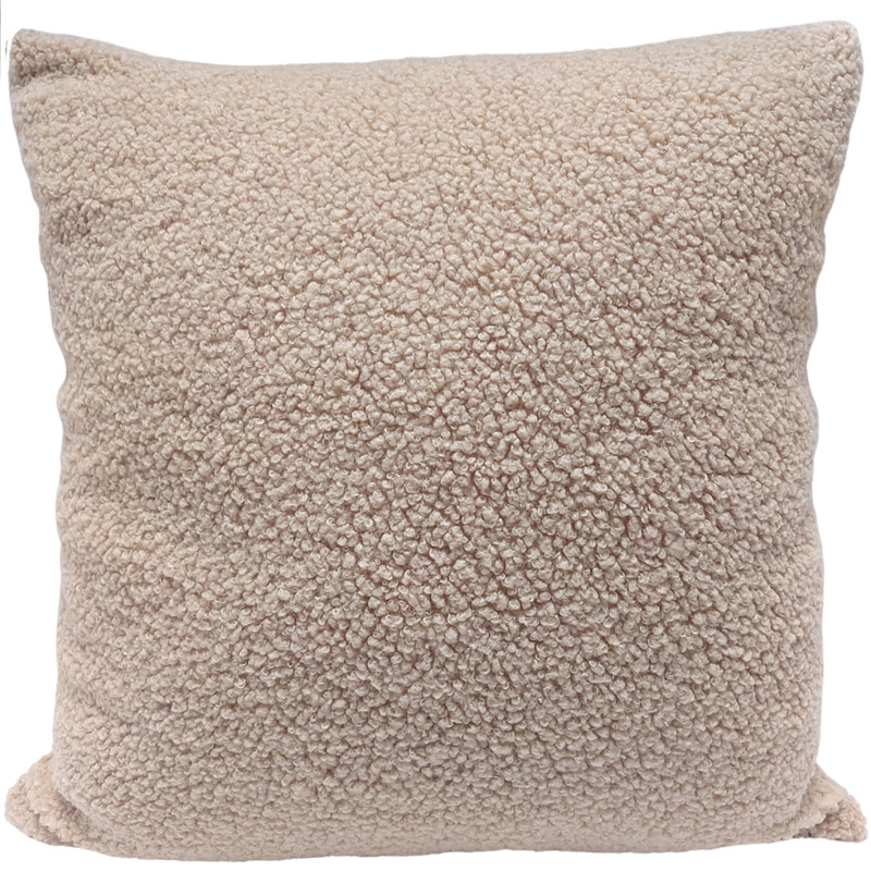 Poszewka Boucle Bukle Baranek beżowa 40x40